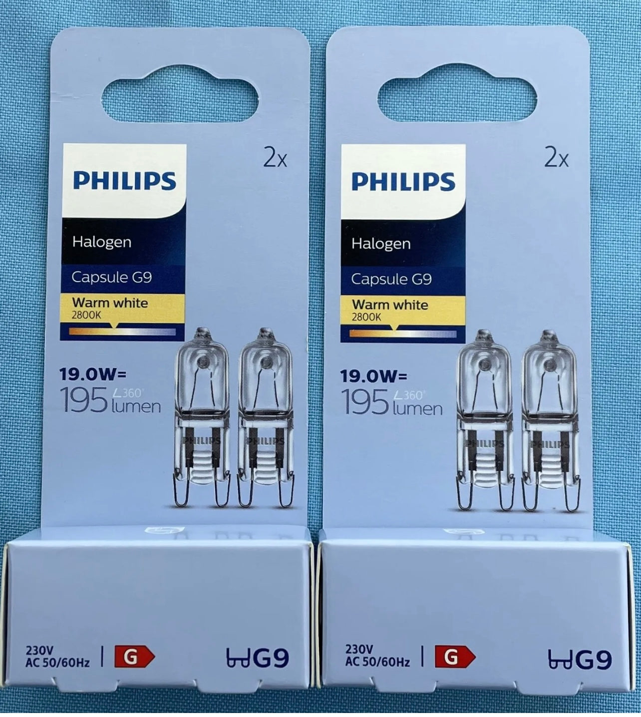 Philips 19w g9 2pack bulbs